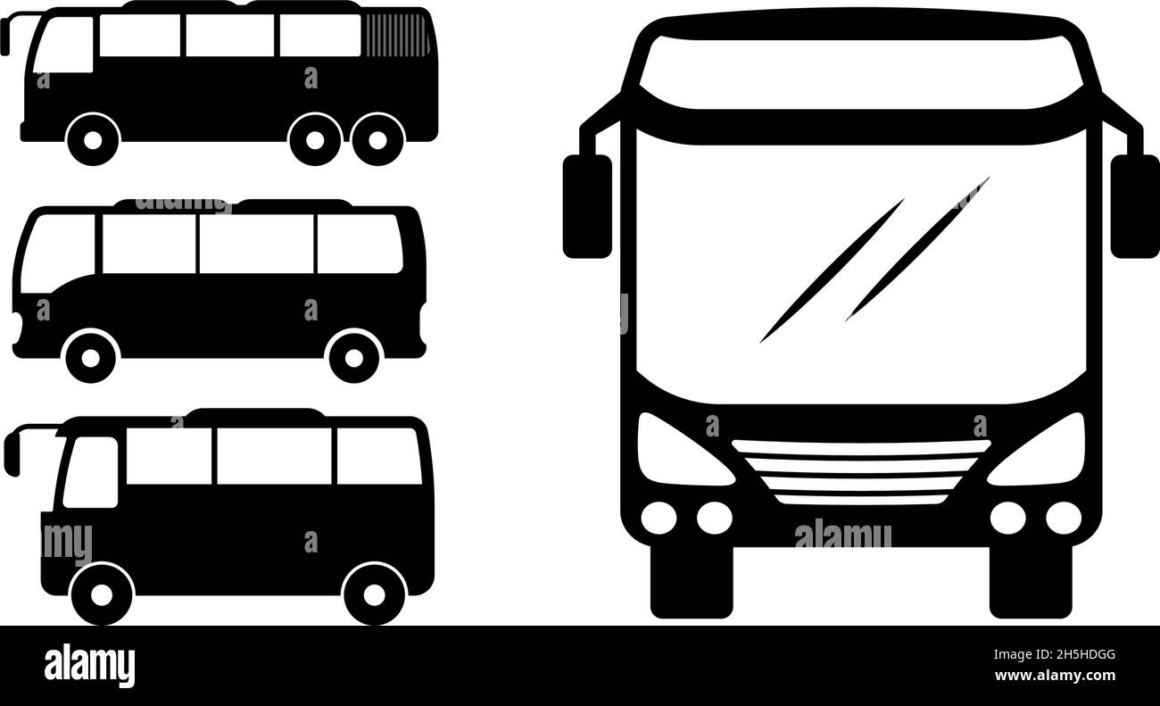 Bus icon design template vector isolated illustration Stock Vector