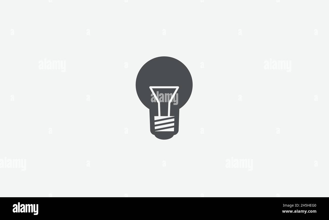 Bulb vector logo design Stock Vector