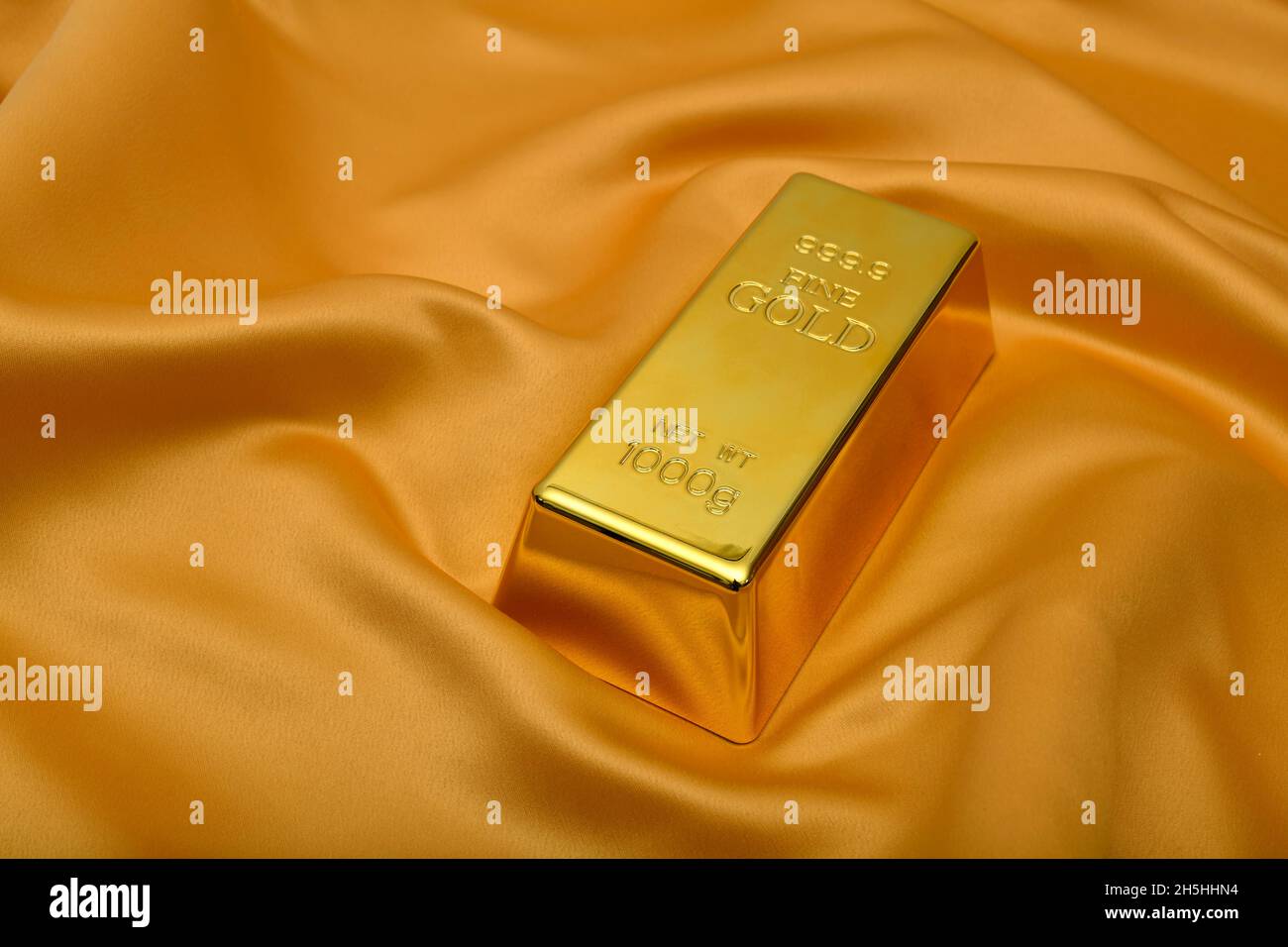 Gold Bar Fine Gold Fineness 999.9 Baden-Wuerttemberg, Germany Stock Photo