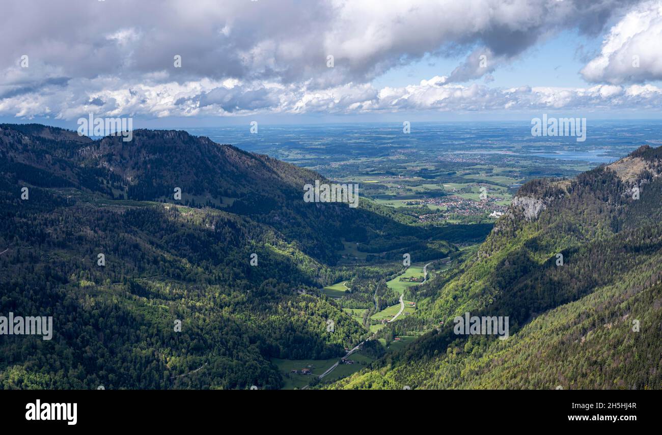 Chiemgau Valley, Bavarian Pre-Alps, Aschau im Chiemgau, Chiemgau Alps, Bavaria, Germany Stock Photo
