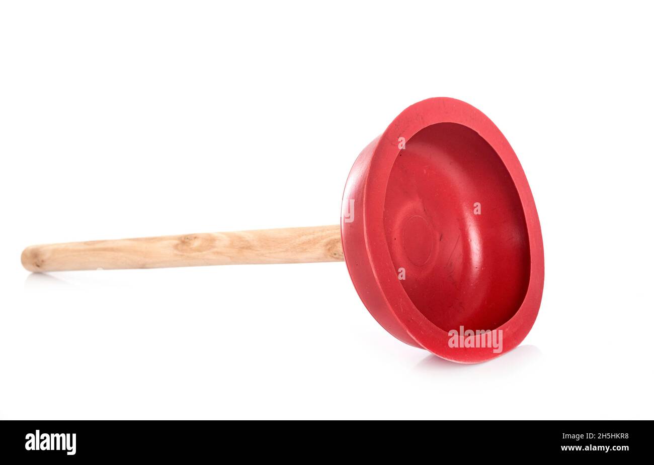 cleaner sucker in front of white background Stock Photo