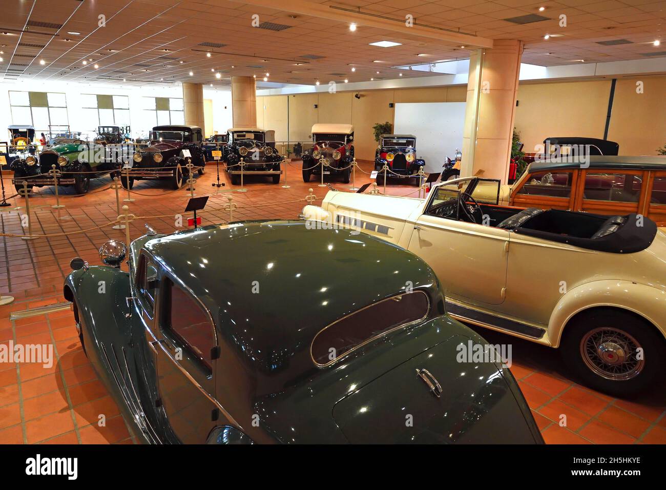 Exhibition Room, Prince Rainier III Car Collection, Monaco, Monaco Ville, Monaco Stock Photo Alamy