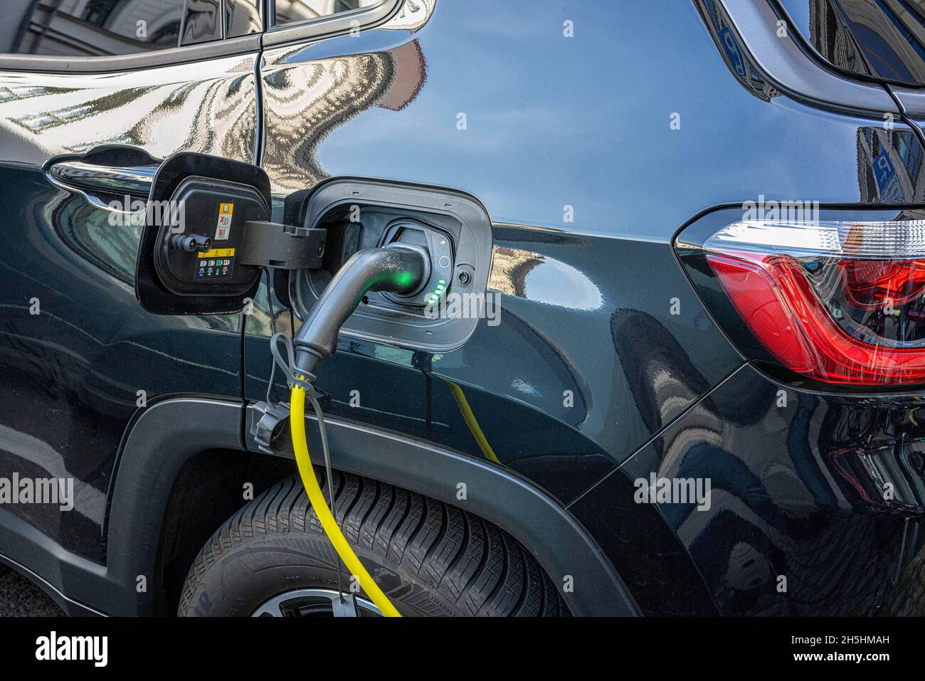 Vehicle charging electric vehicles, Berlin, Germany Stock Photo Alamy