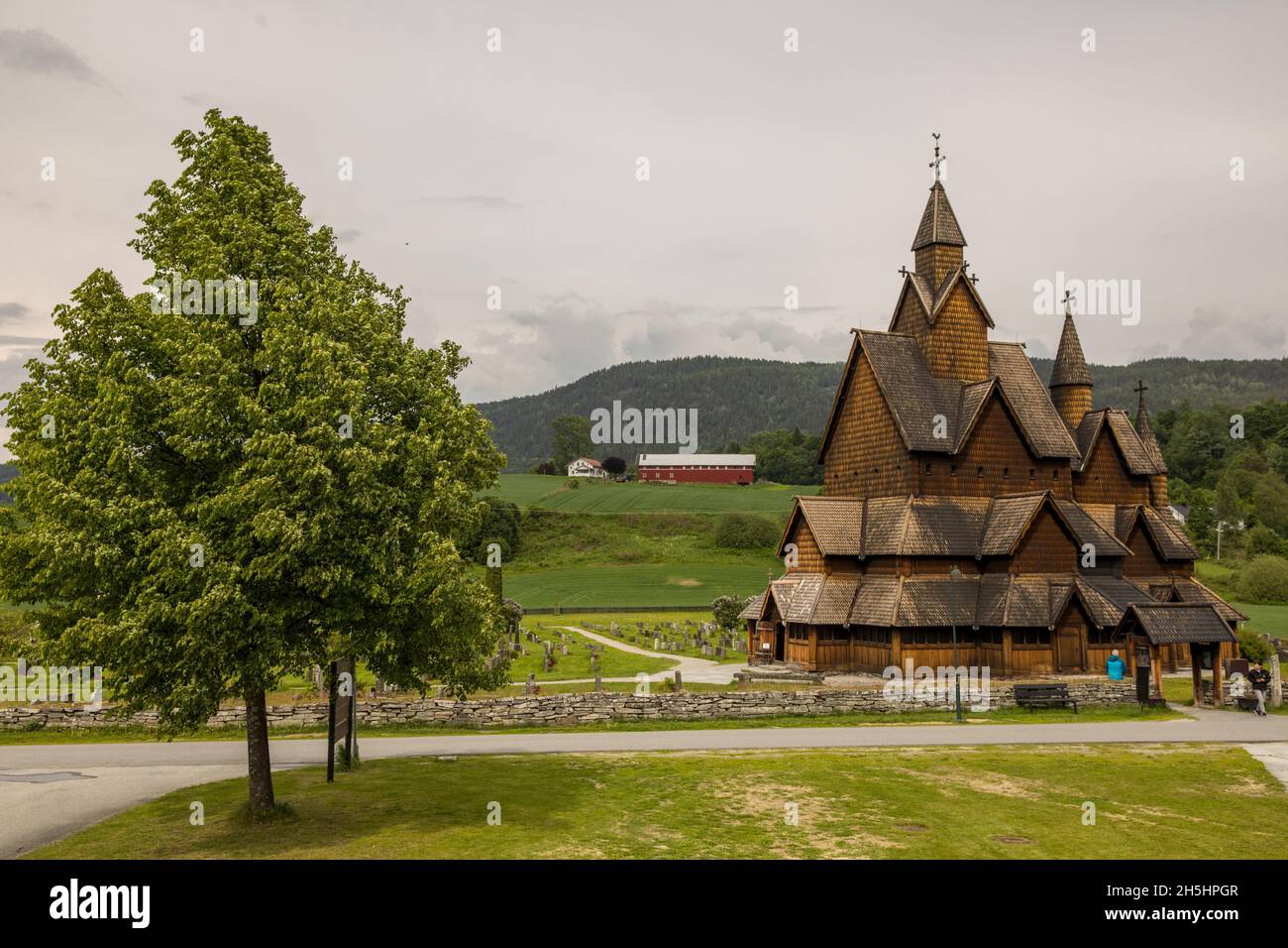 Heddal Stave Church, Heddal, Telemark, Norway Stock Photo