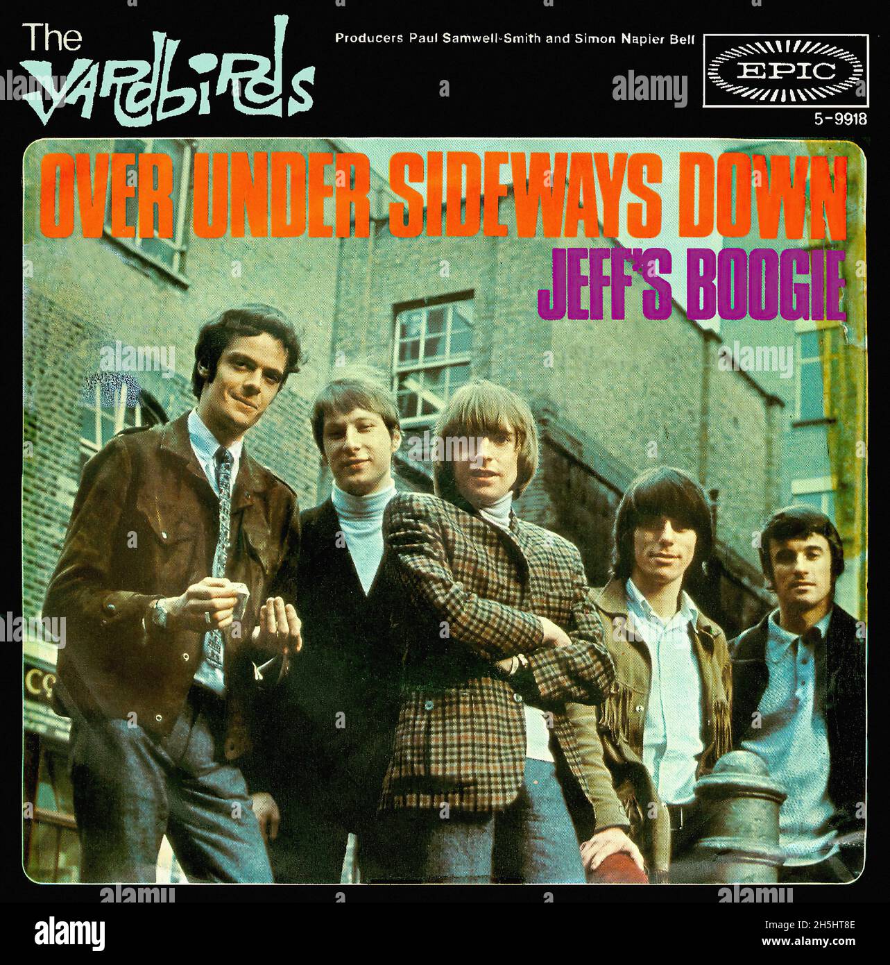 Vintage single record cover - 1966 - Yardbirds, The -Over Under ...