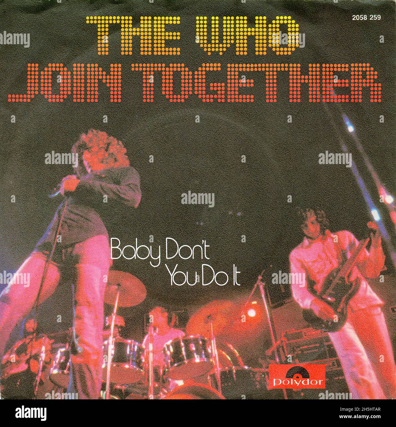 Vintage single record cover - 1972 - The Who - Join Together - D Stock Photo