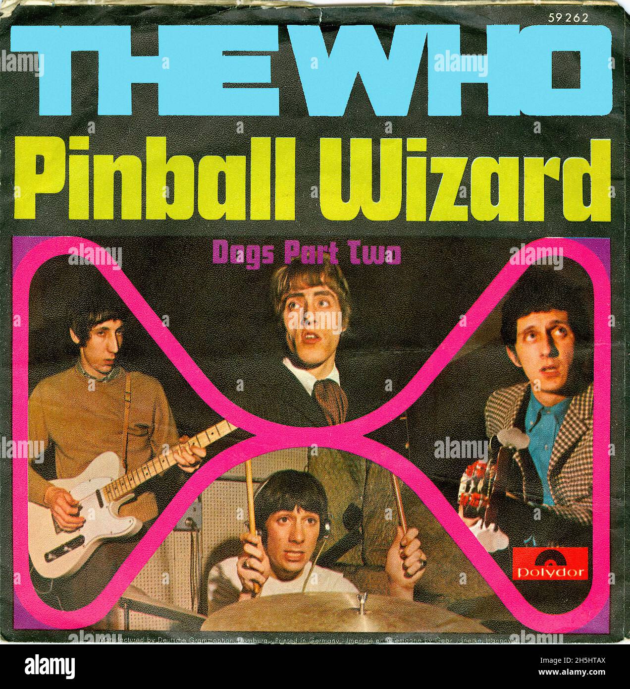 Vintage single record cover - 1969 - The Who -  Pinball Wizzard - D Stock Photo