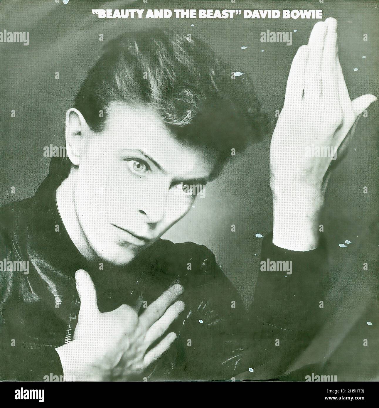 Vintage single record cover 1977 David Bowie Beauty And The Beast