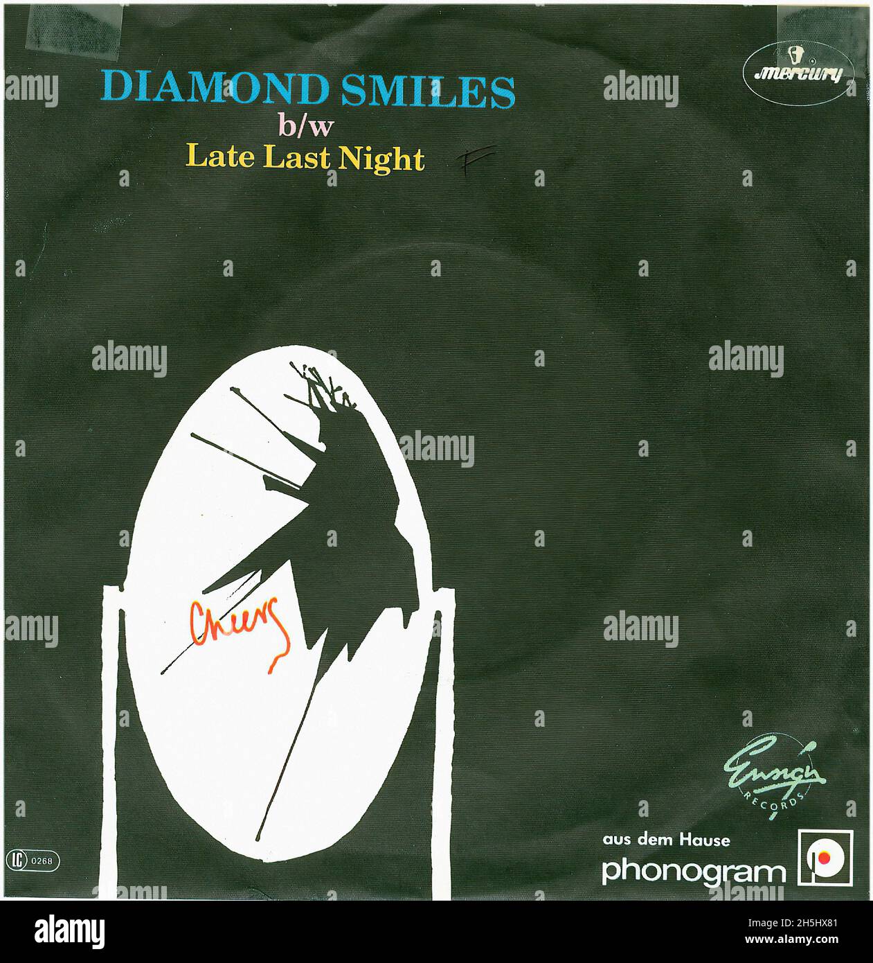 Vintage single record cover - Boomtown Rats, The - Diamond Smiles - D ...