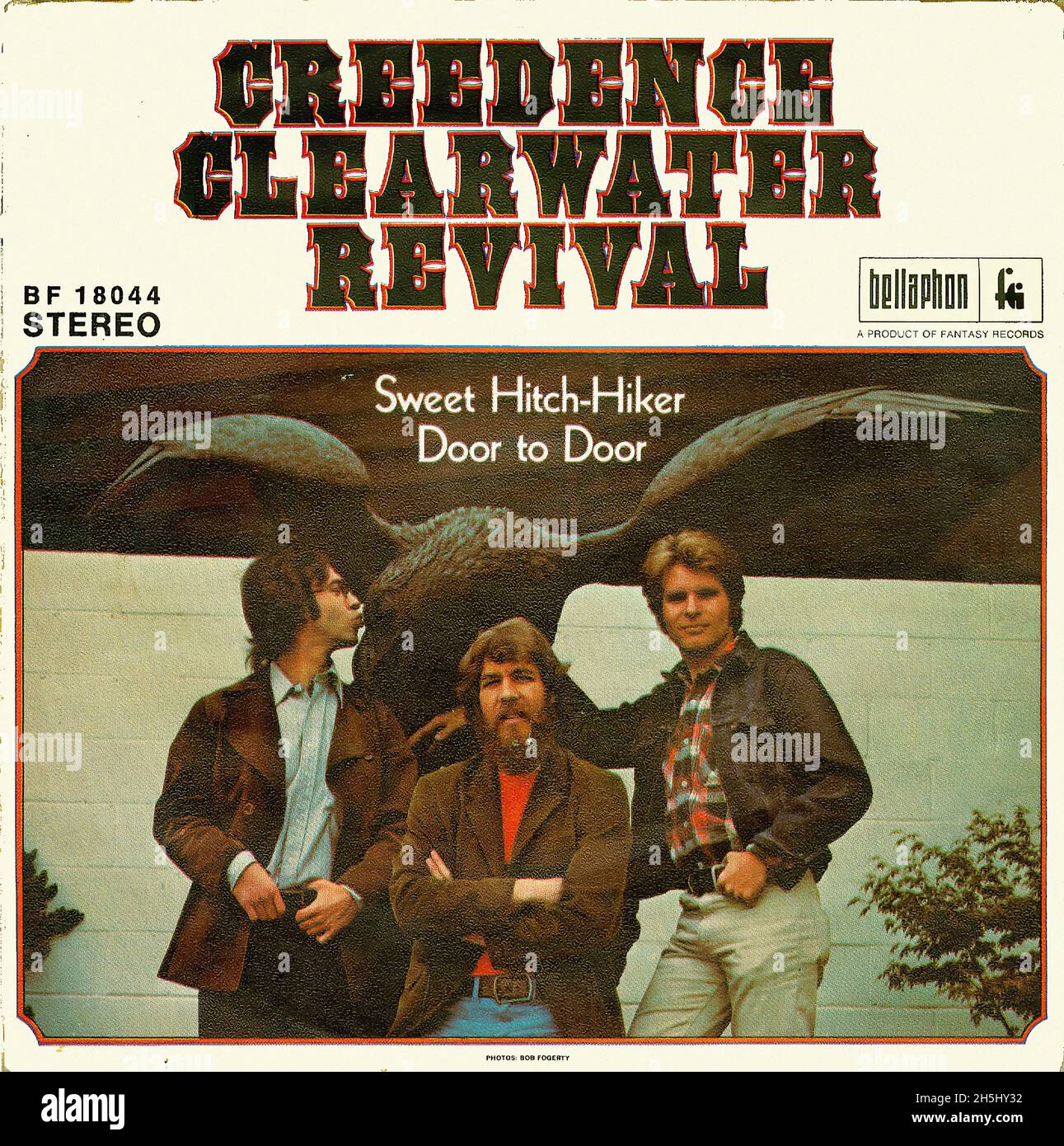 Vintage single record cover - CCR - Sweet Hitch-Hiker - D - 1971