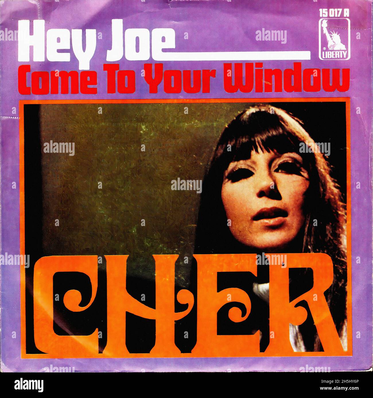 Vintage single record cover - Cher - Hey Joe - D - 1967 Stock Photo