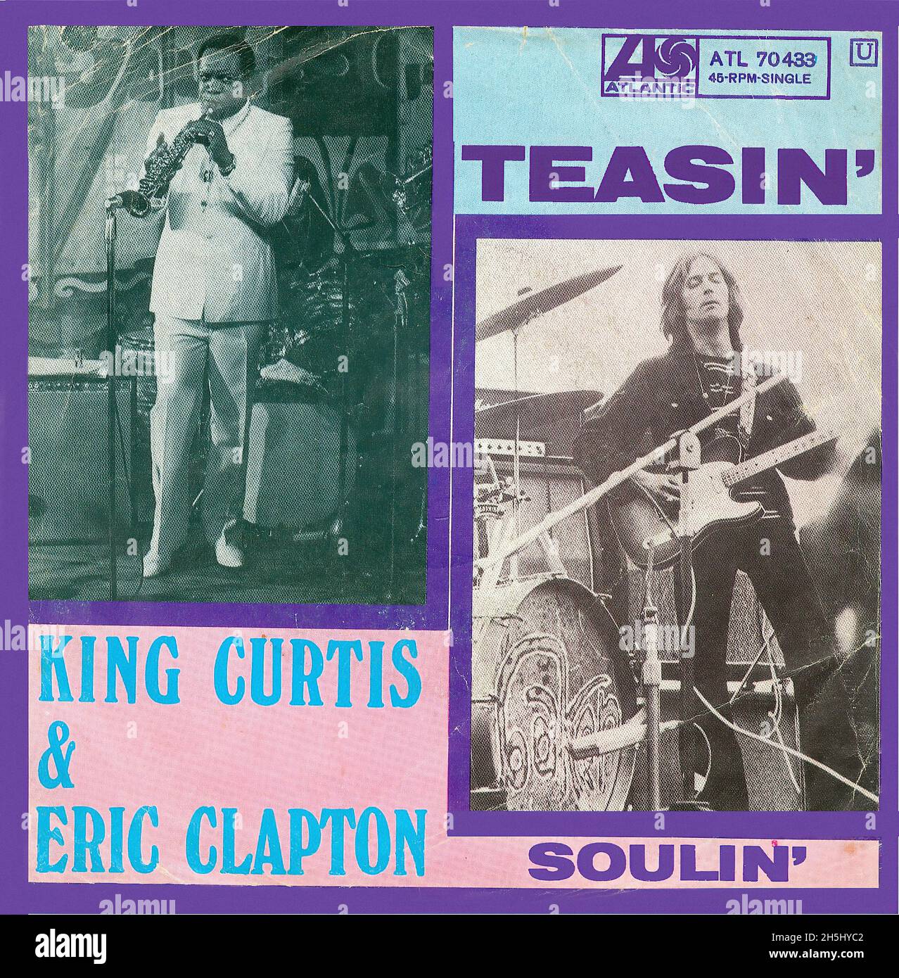 Vintage single record cover - Clapton, Eric - Teasin'  - D - 1970 Stock Photo