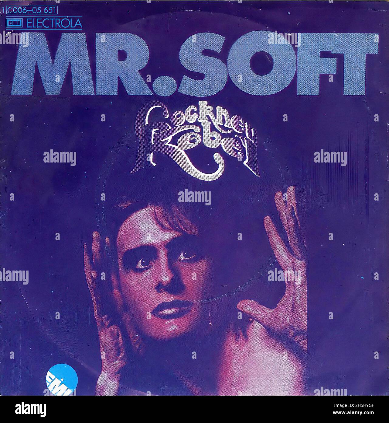 Vintage single record cover - Cockney Rebel - Mr Soft - D - 1974 Stock Photo