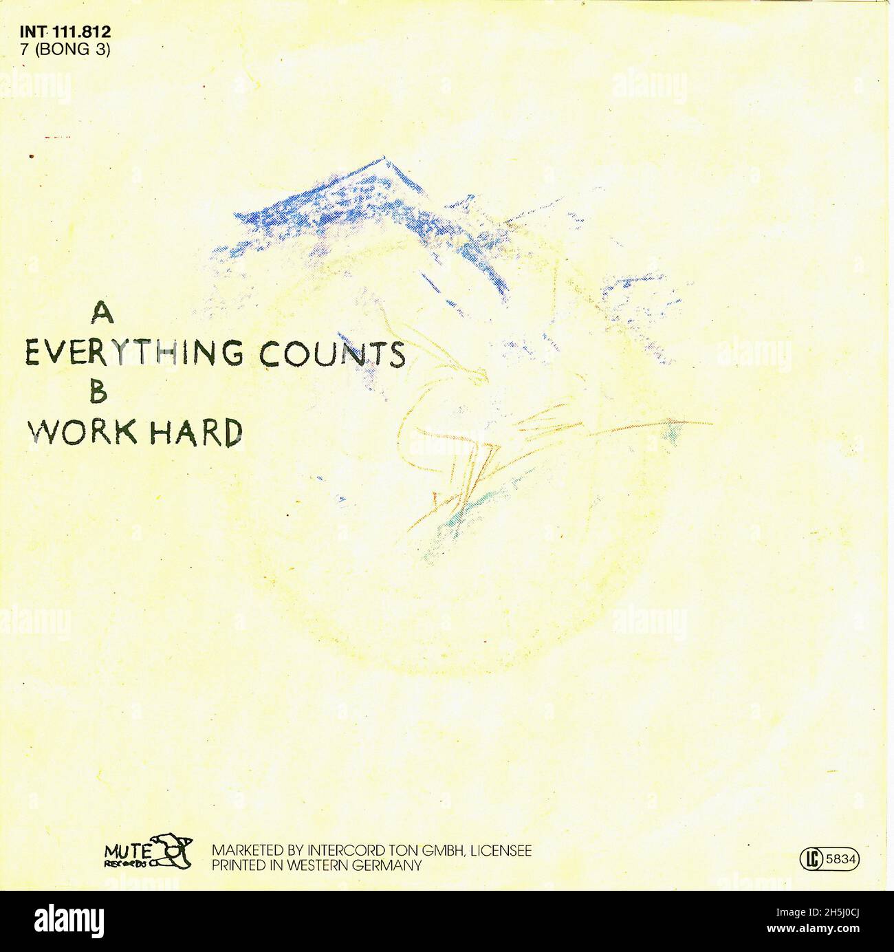 Vintage single record cover - Depeche Mode - Everything Counts - D - 1983 02 Stock Photo