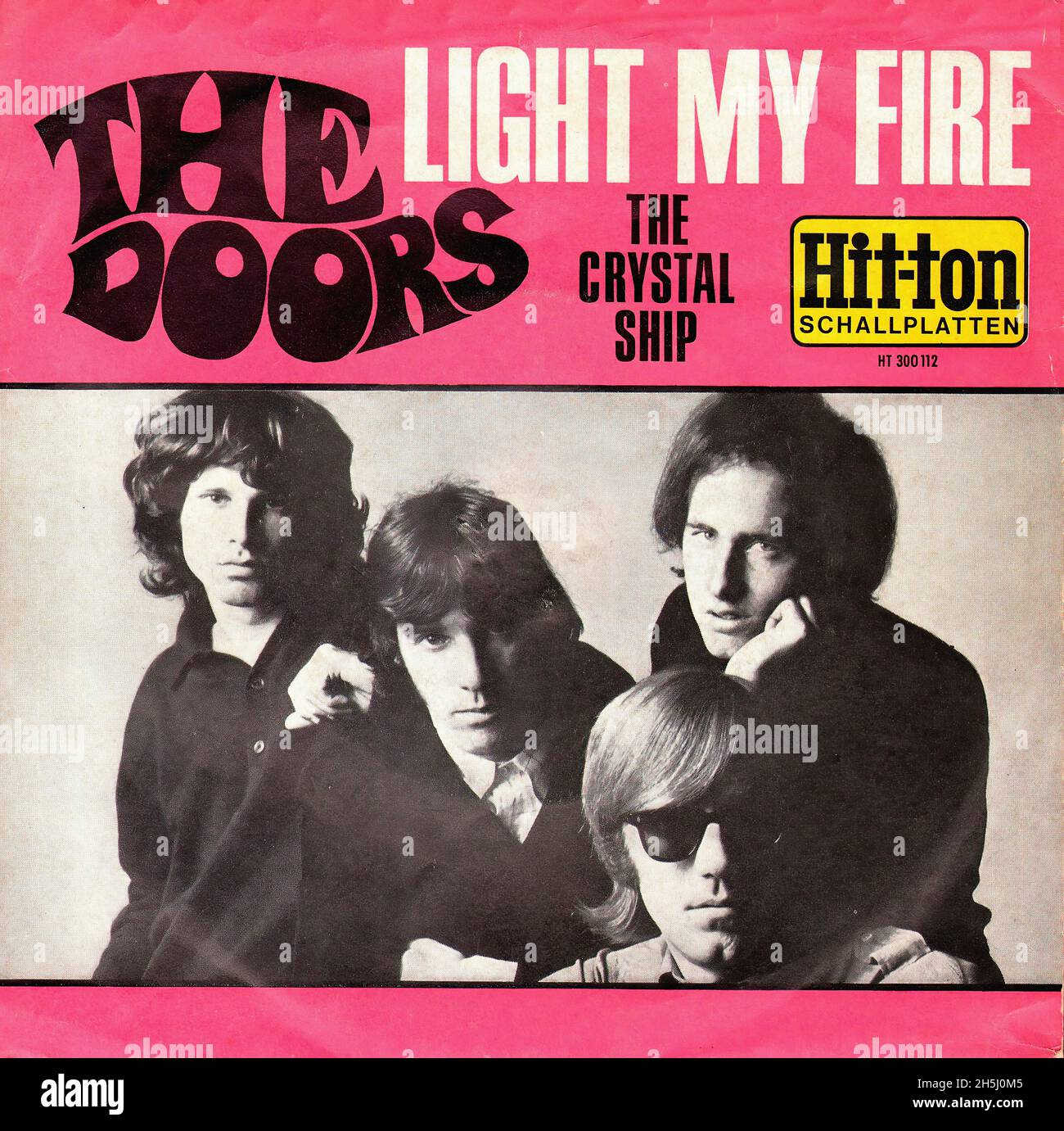 Vintage Single Record Cover - Doors, The - Light My Fire - D.