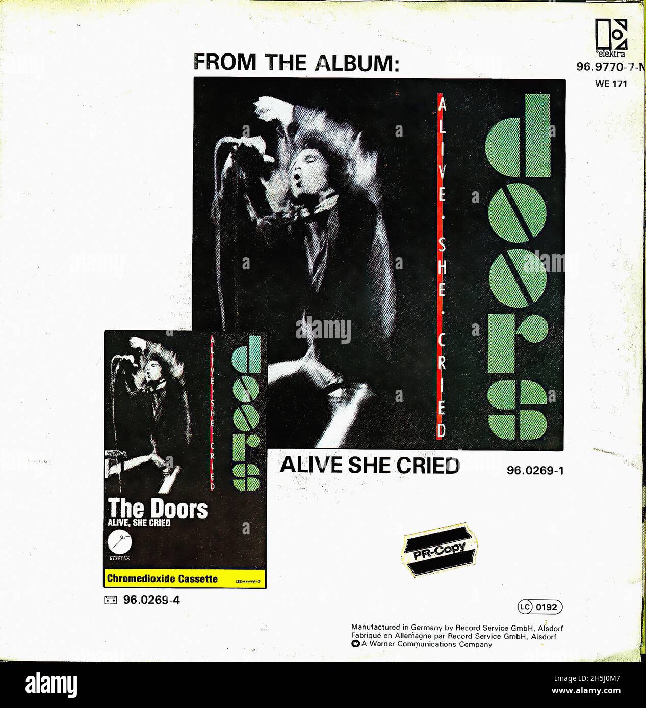 Vintage single record cover Doors, The Gloria D 1983 Stock