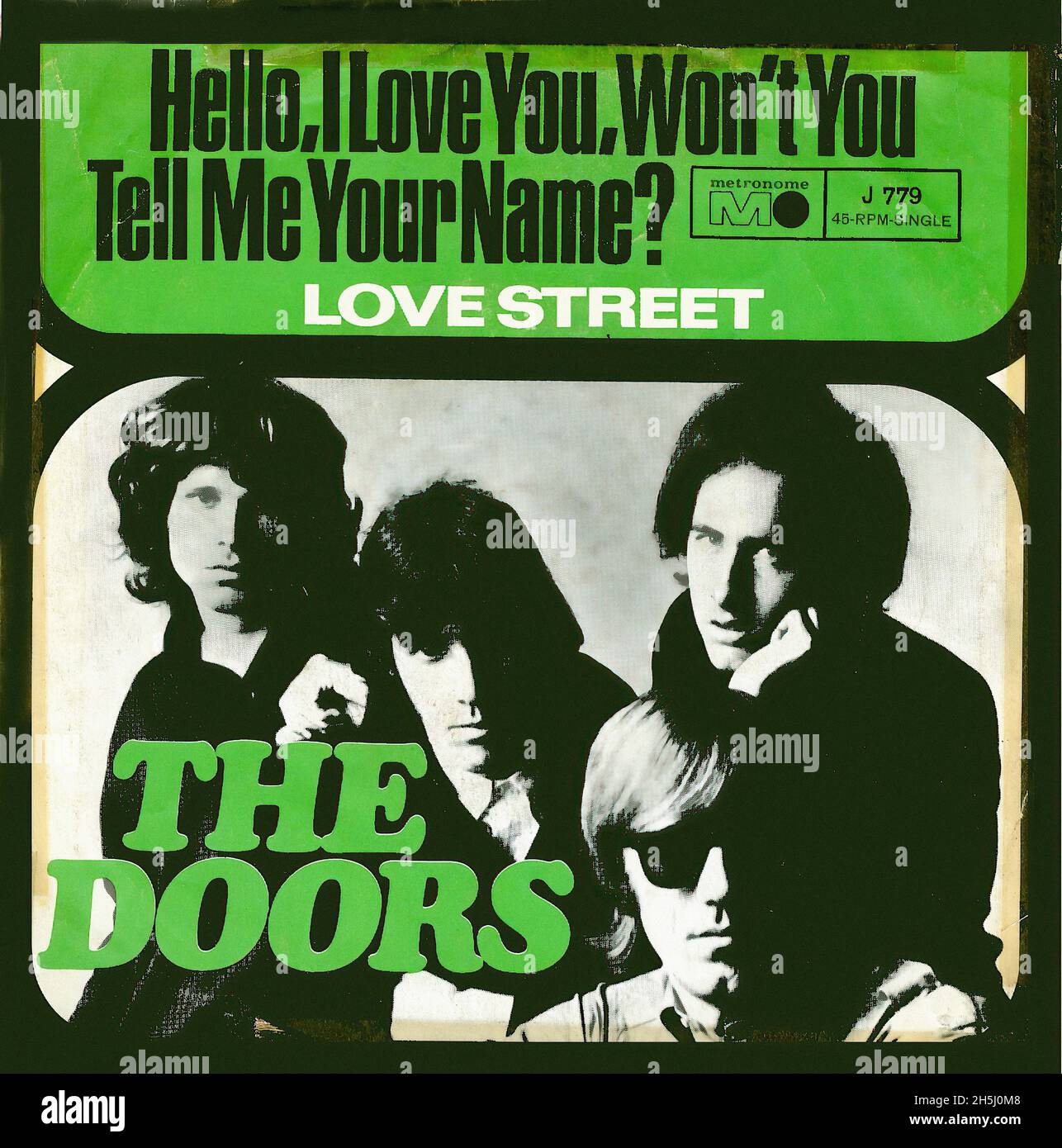 Vintage single record cover Doors, The Hello I Love You..... D