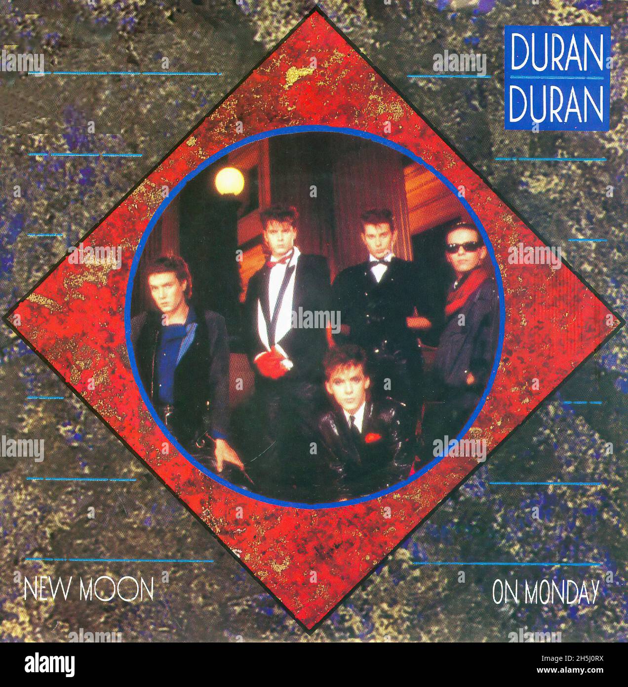 Vintage single record cover Duran Duran New Moon On Monday D 1983 02 Stock Photo Alamy