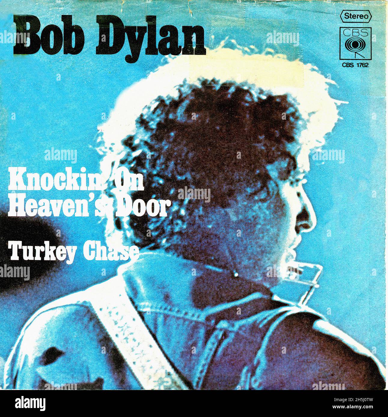 Vintage single record cover - Dylan, Bob - Knockin' On Heavens Door - D - 1973 Stock Photo