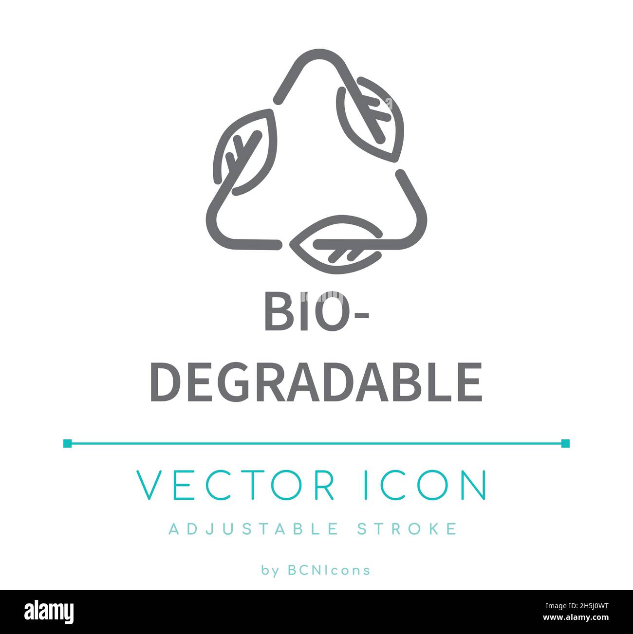 Biodegradable Vector Line Icon Stock Vector Image & Art - Alamy