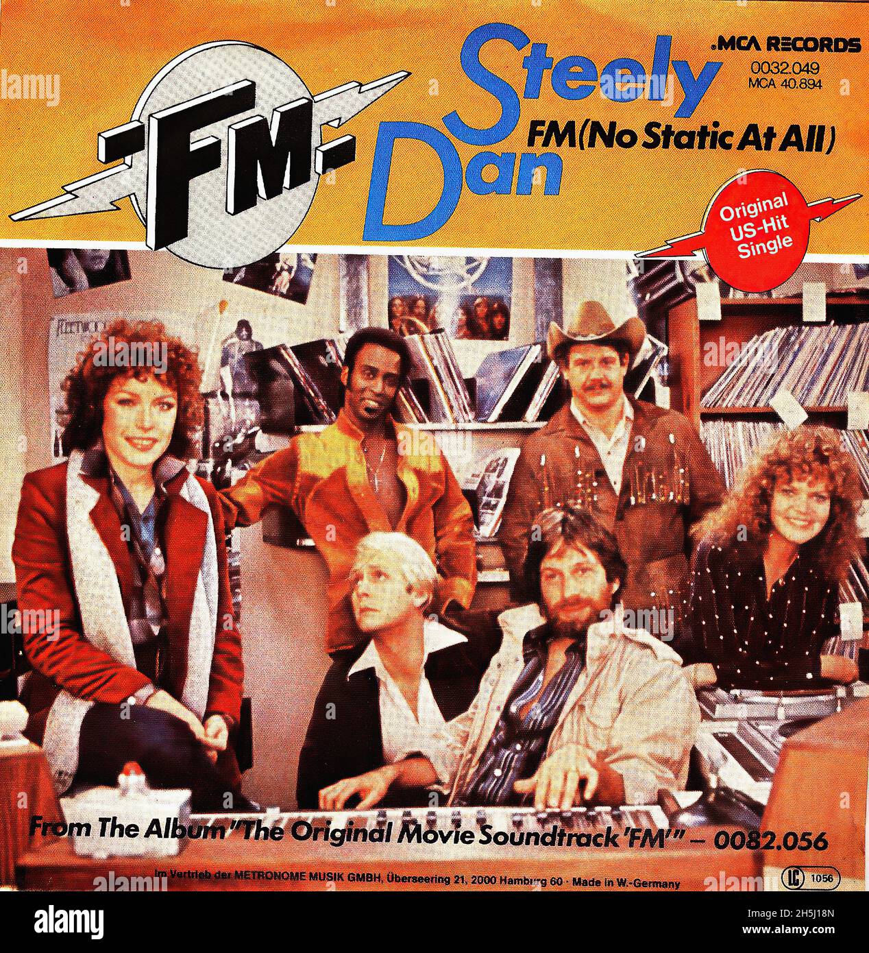 Vintage single record cover F M Steely Dan Soundtrack Single