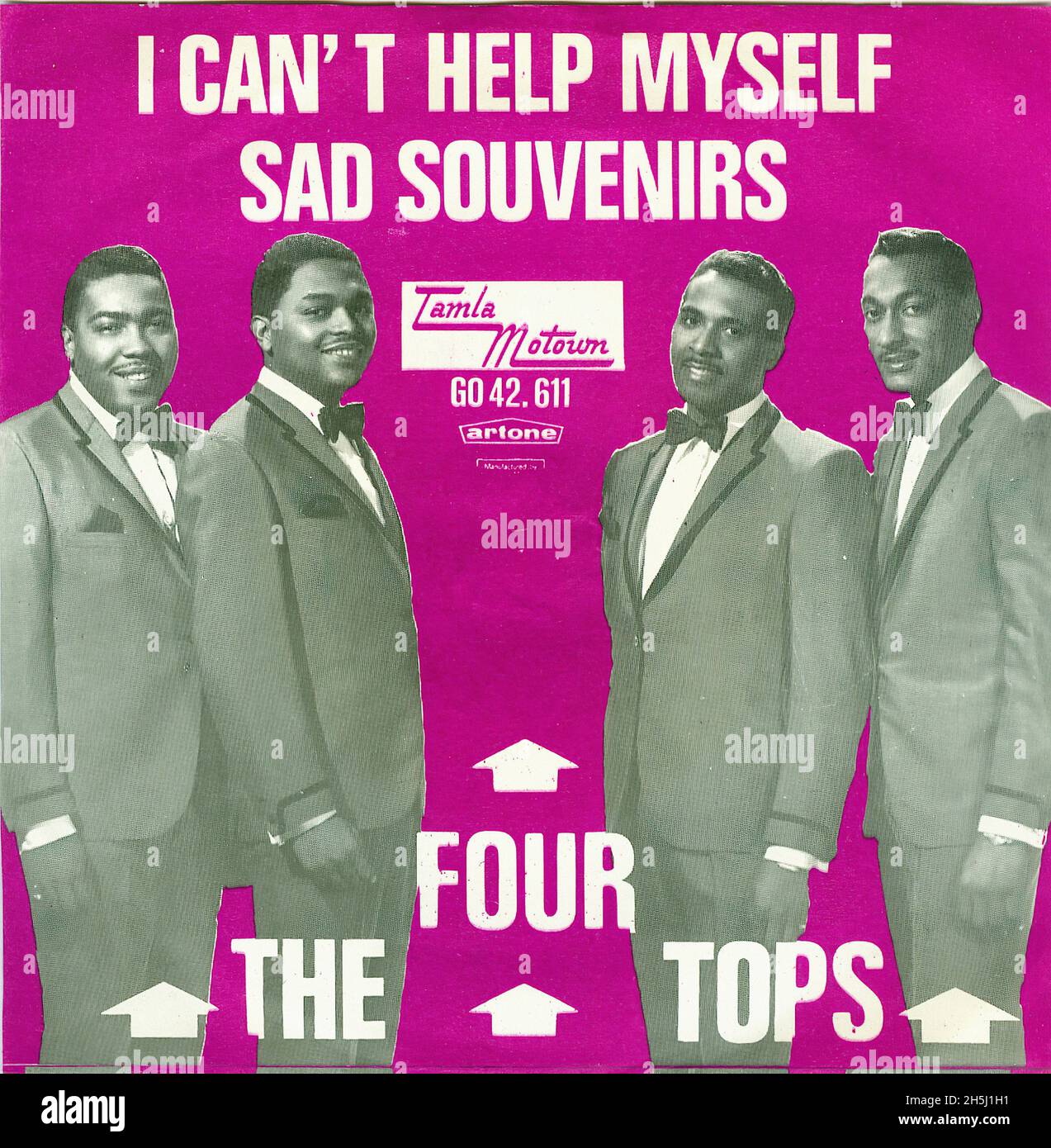 Vintage single record cover - Four Tops, The - I Can't Help Myself - NL -  1965 Stock Photo - Alamy
