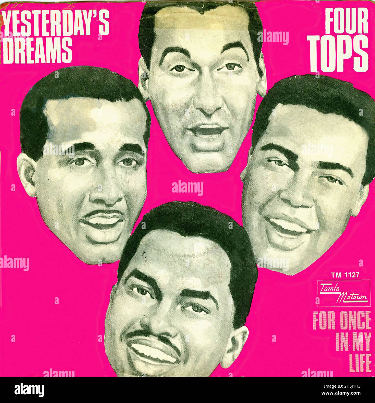 Vintage single record cover - Four Tops, The - Yesterday's Dreams - D -  1968 Stock Photo - Alamy