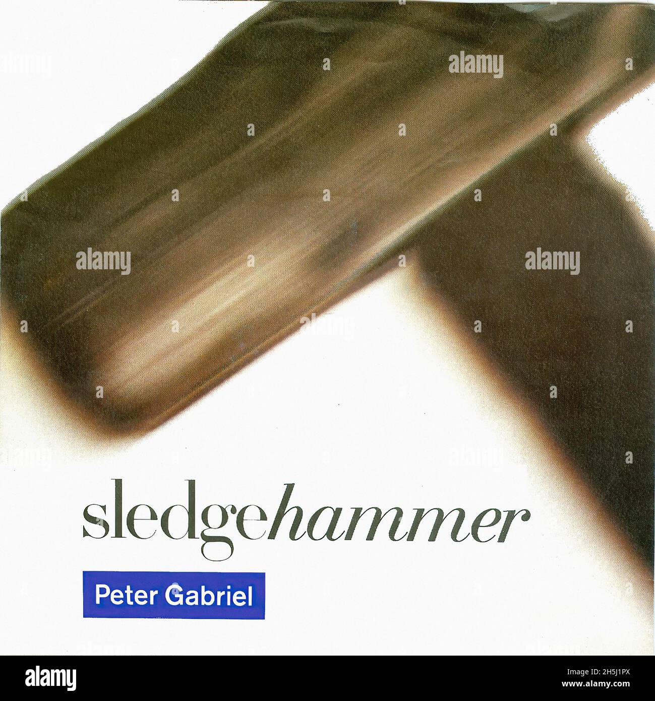 Vintage single record cover - Gabriel, Peter - Sledgehammer - D - 1986 Stock Photo