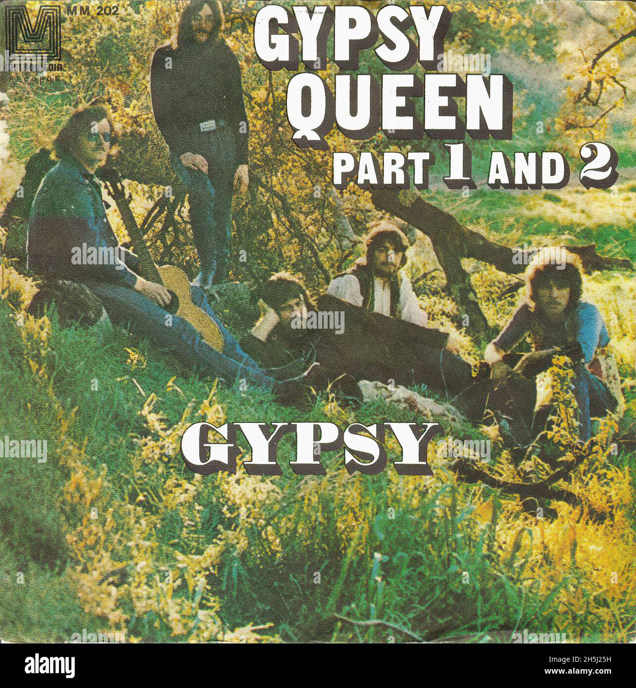 Vintage single record cover Gypsy Queen Gypsy 1970 Stock Photo