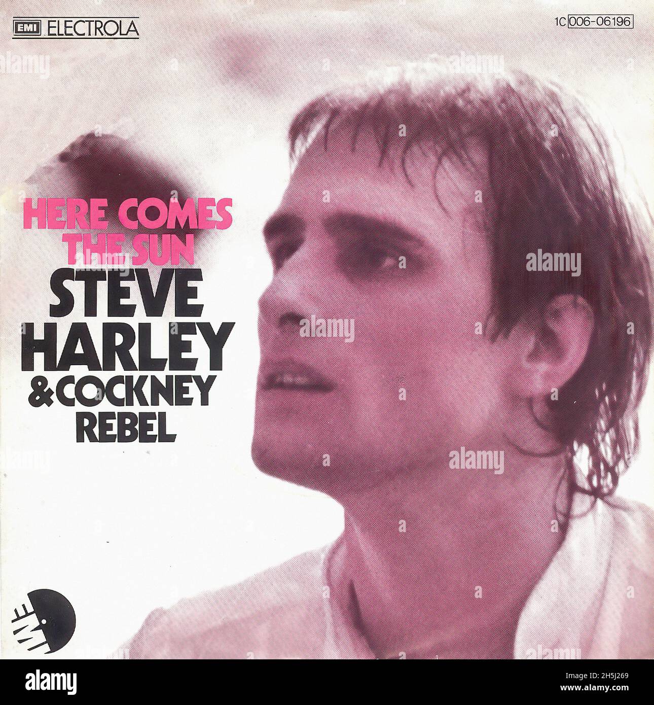 Vintage single record cover - Harley, Steve & Cockney Rebel - Here Comes The Sun - D - 1976 Stock Photo