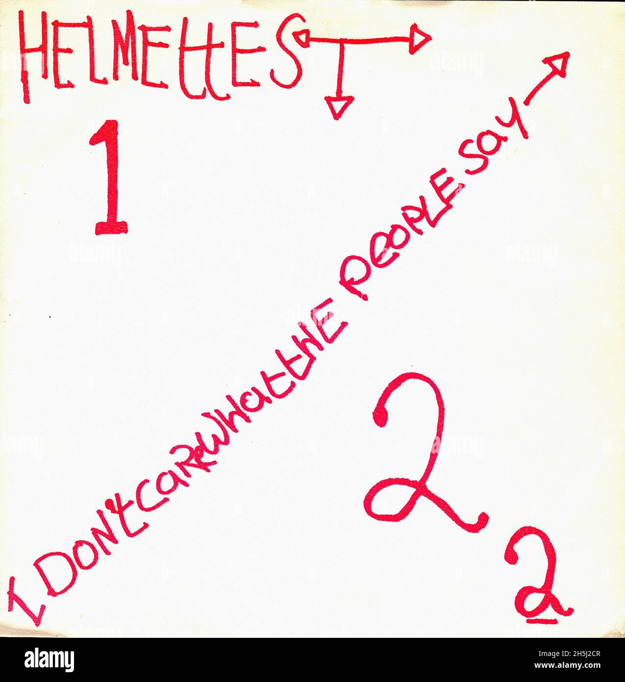 Vintage single record cover - Helmettes - I Don