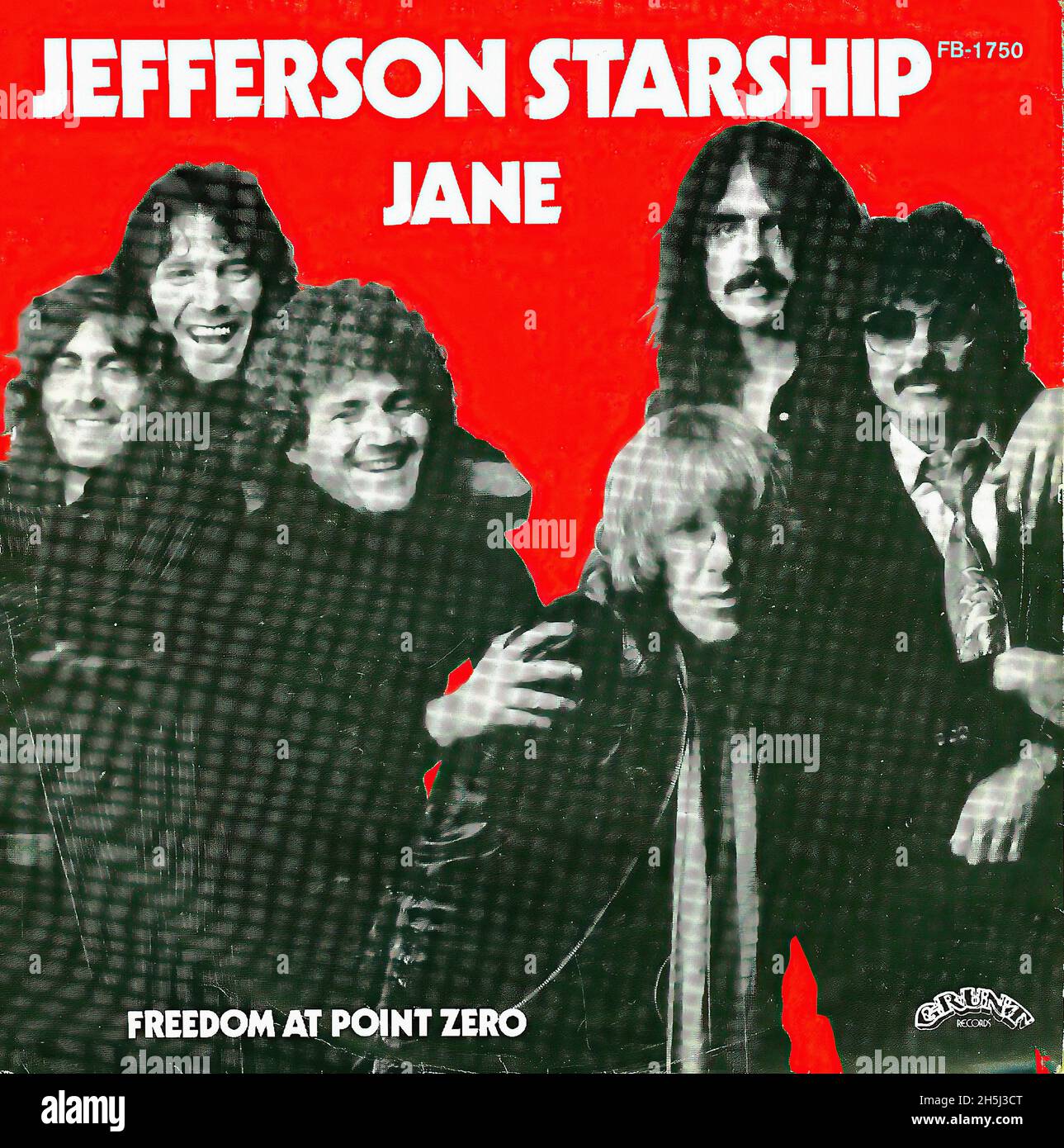 Vintage single record cover - Jefferson Starship - Jane - NL - 1979 Stock Photo