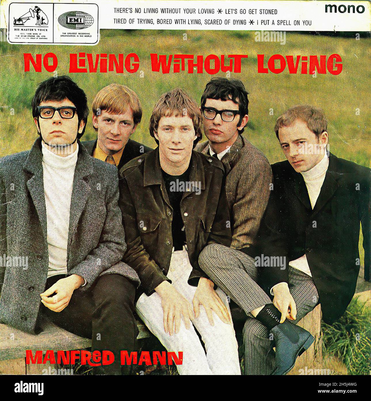 Vintage single record cover - Manfred Mann - No Living Without