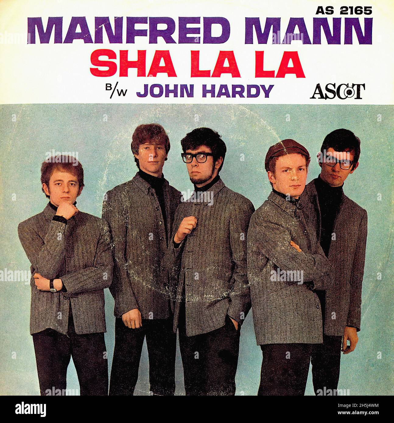 Vintage single record cover - Manfred Mann - Sha La La - US - 1964 Stock Photo