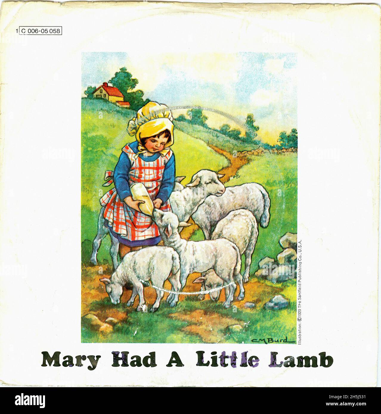 Vintage single record cover McCartney, Paul Mary Had A Little Lamb UK 1972 Stock Photo