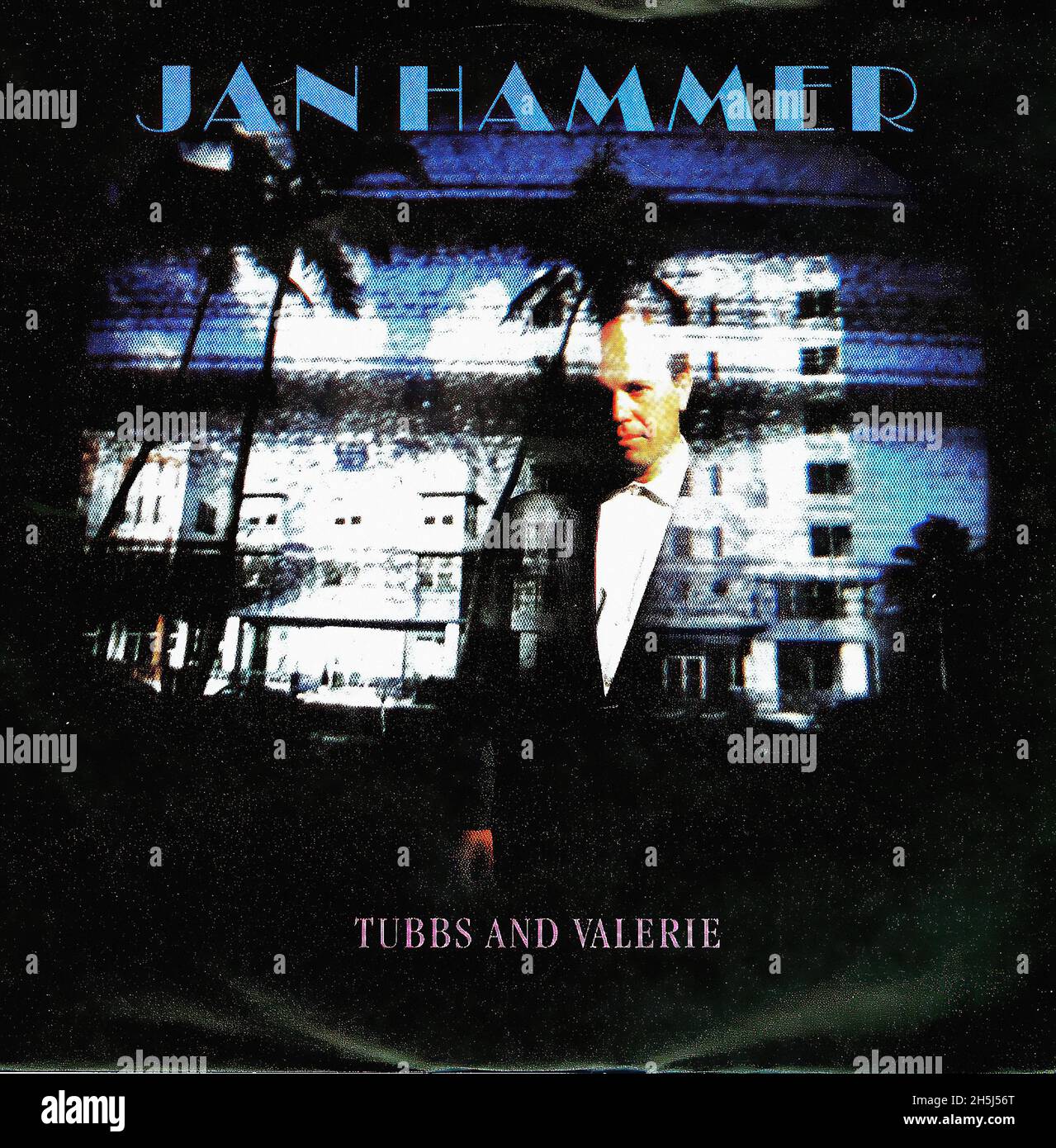 Vintage single record cover - Miami Vice - TV Soundtrack - Jan Hammer - D -  1987 02 Stock Photo - Alamy