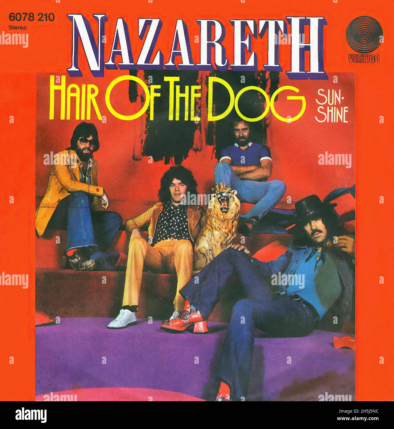 Vintage single record cover - Nazareth - Hair Of The Dog - D - 1975 Stock  Photo - Alamy
