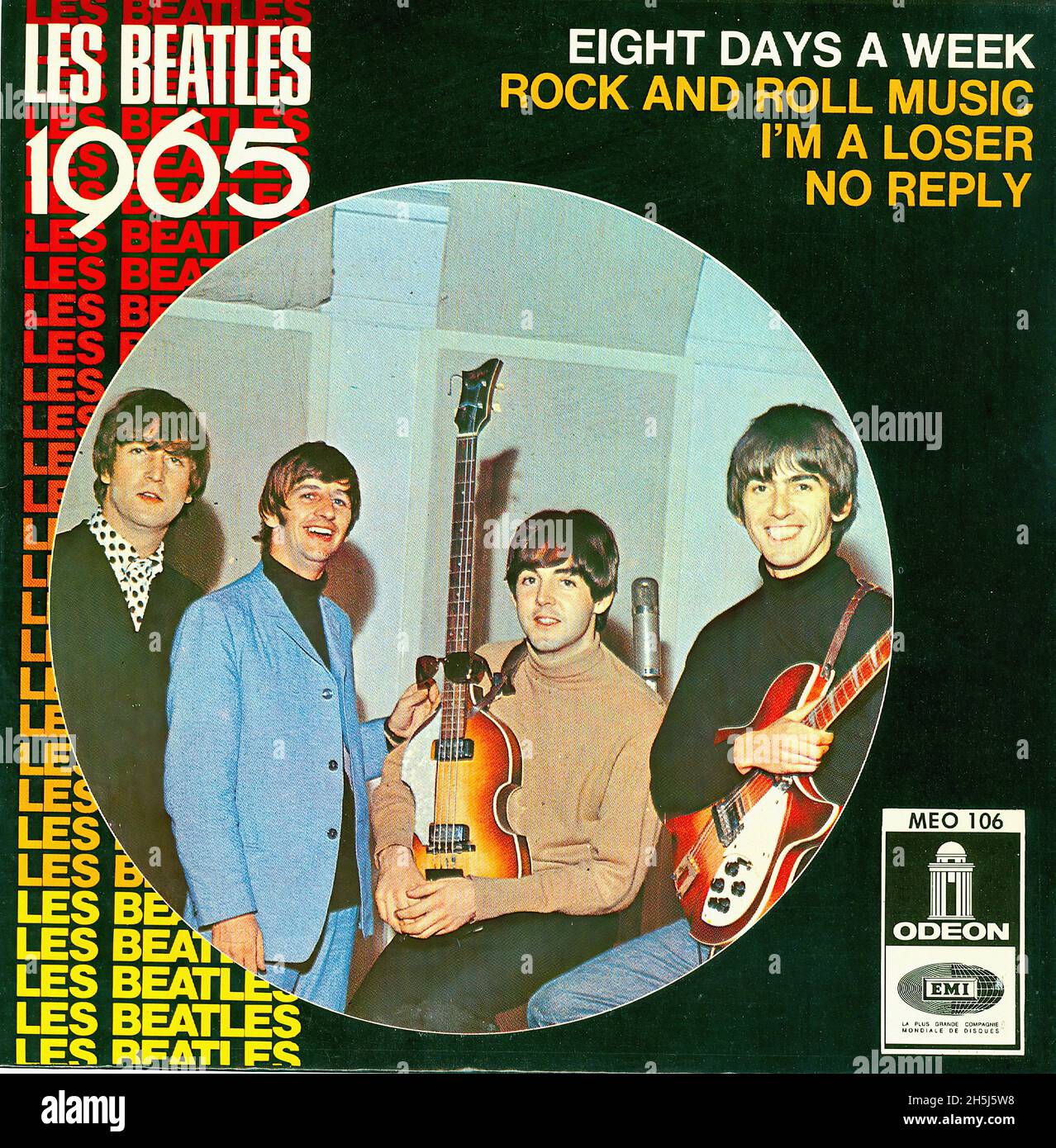 Vintage single record cover - Beatles, The - Eight Days A Week - EP - F -  1965 Stock Photo - Alamy