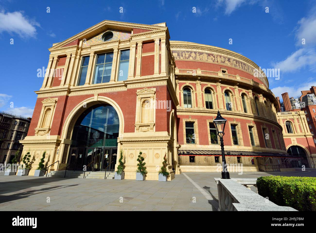 Royal Albert Hall, South Porch, Kensington Gore, Kensington and Chelsea, London, United Kingdom Stock Photo