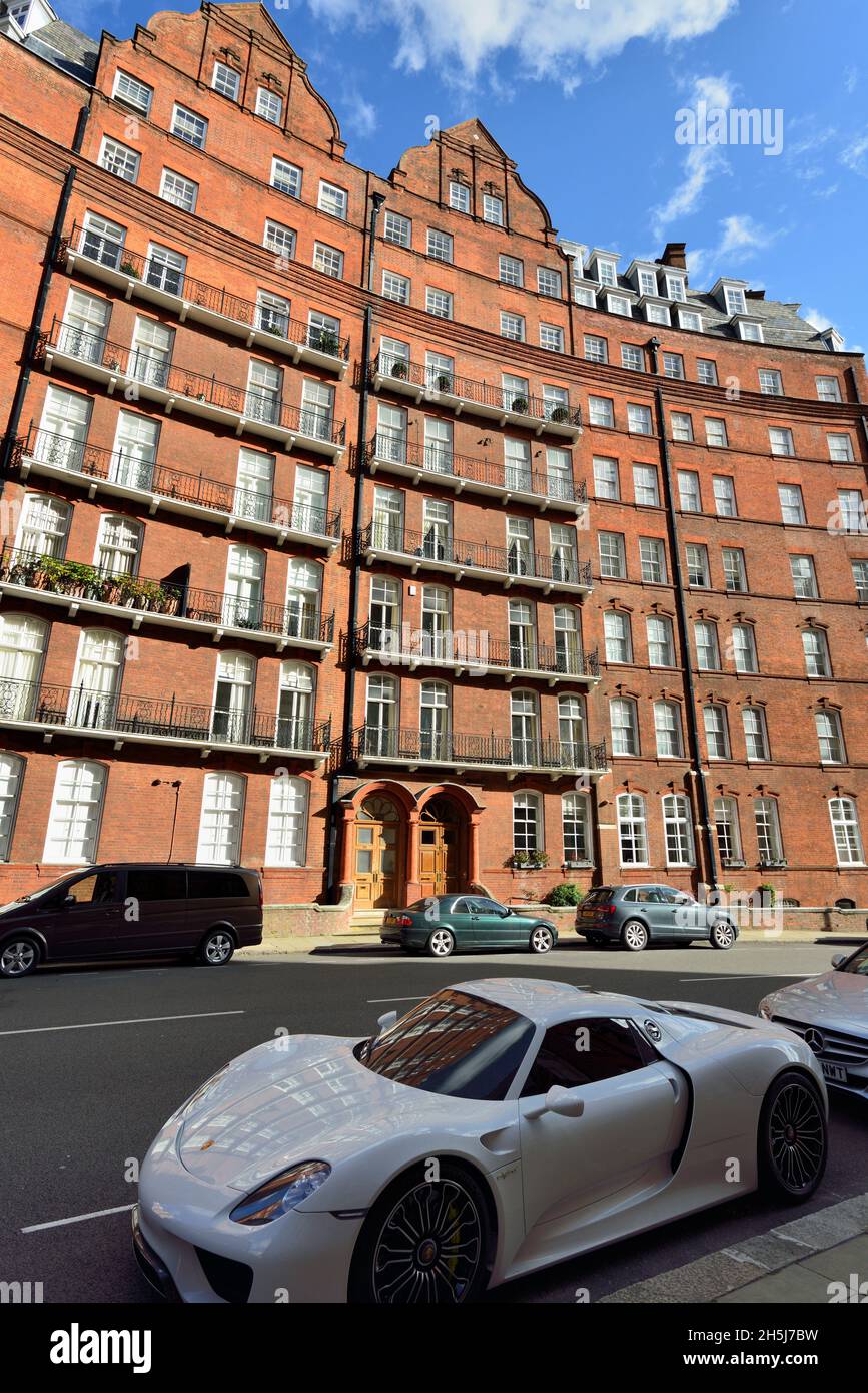 Albert Hall Mansions, Kensington Gore, Kensington and Chelsea, London, United Kingdom Stock Photo