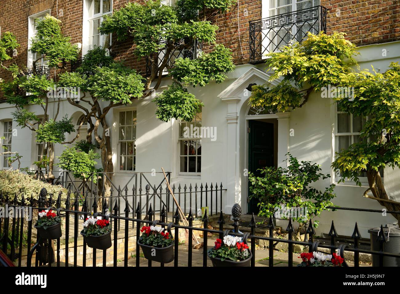 Residences in Kensington, West London, England, United Kingdom Stock