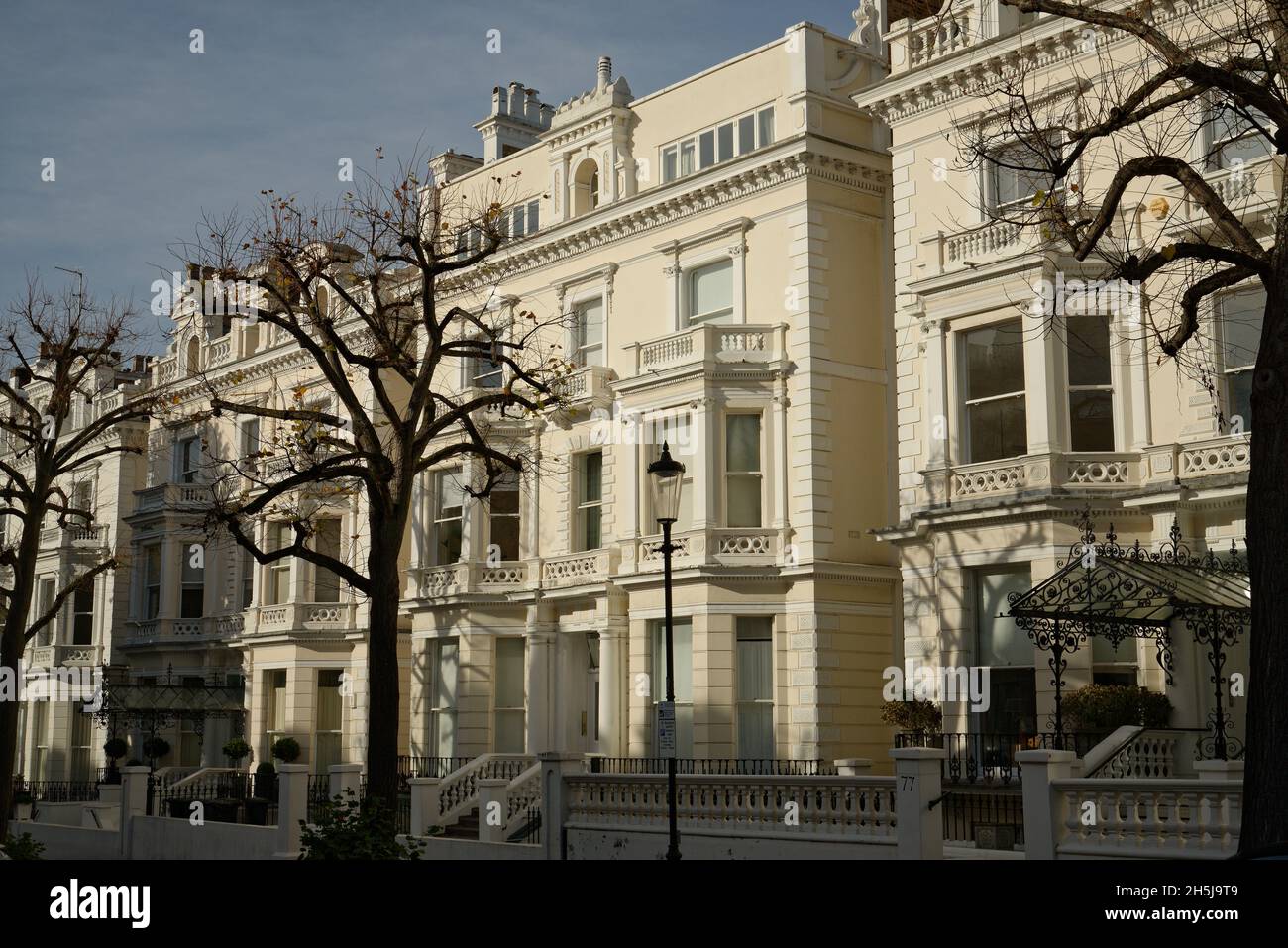 Residences in Kensington, West London, England, United Kingdom Stock