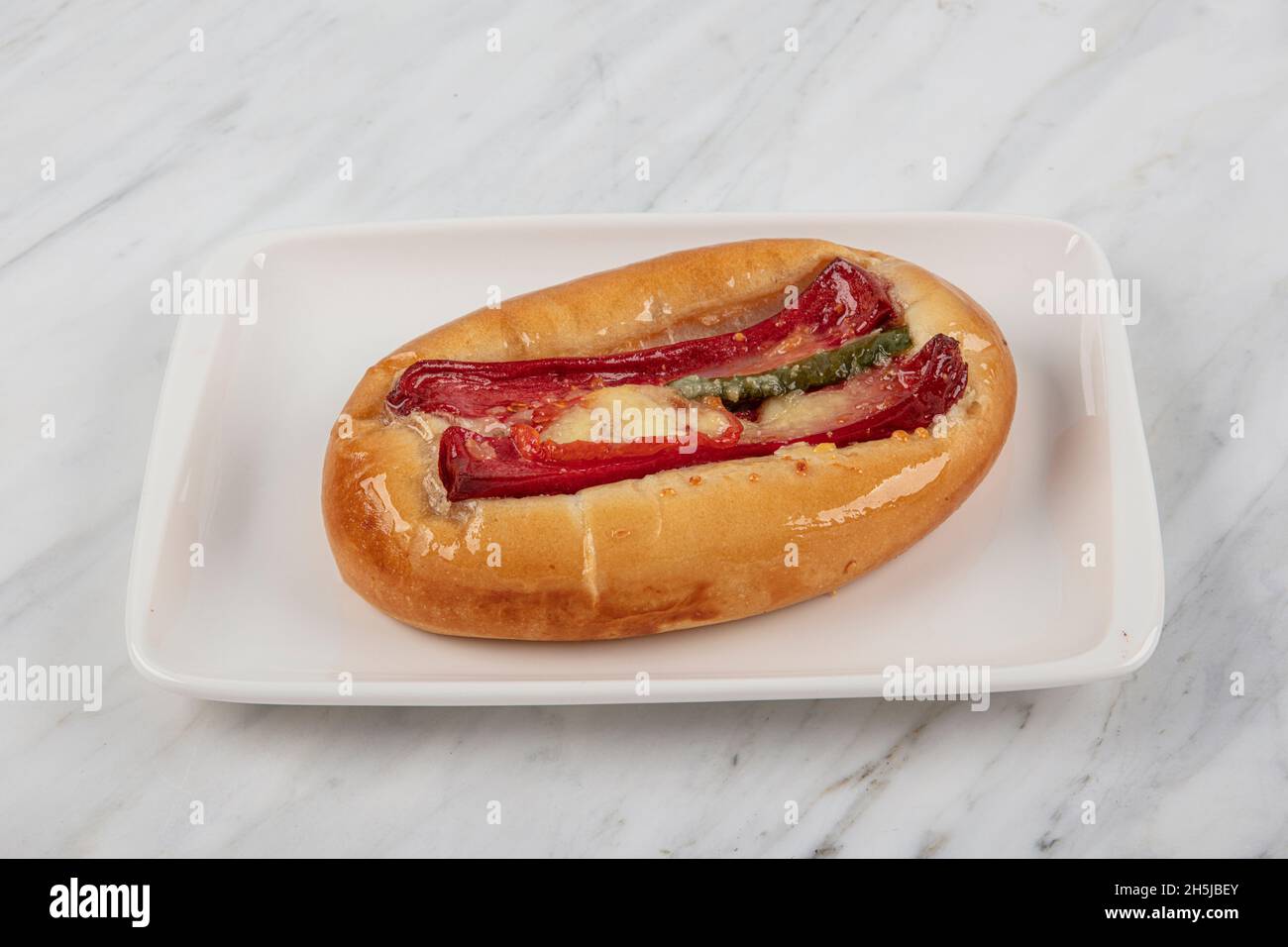 Mini Pizza with sausage. Mini Hot Dogs, mini Neapolitan sandwiches and