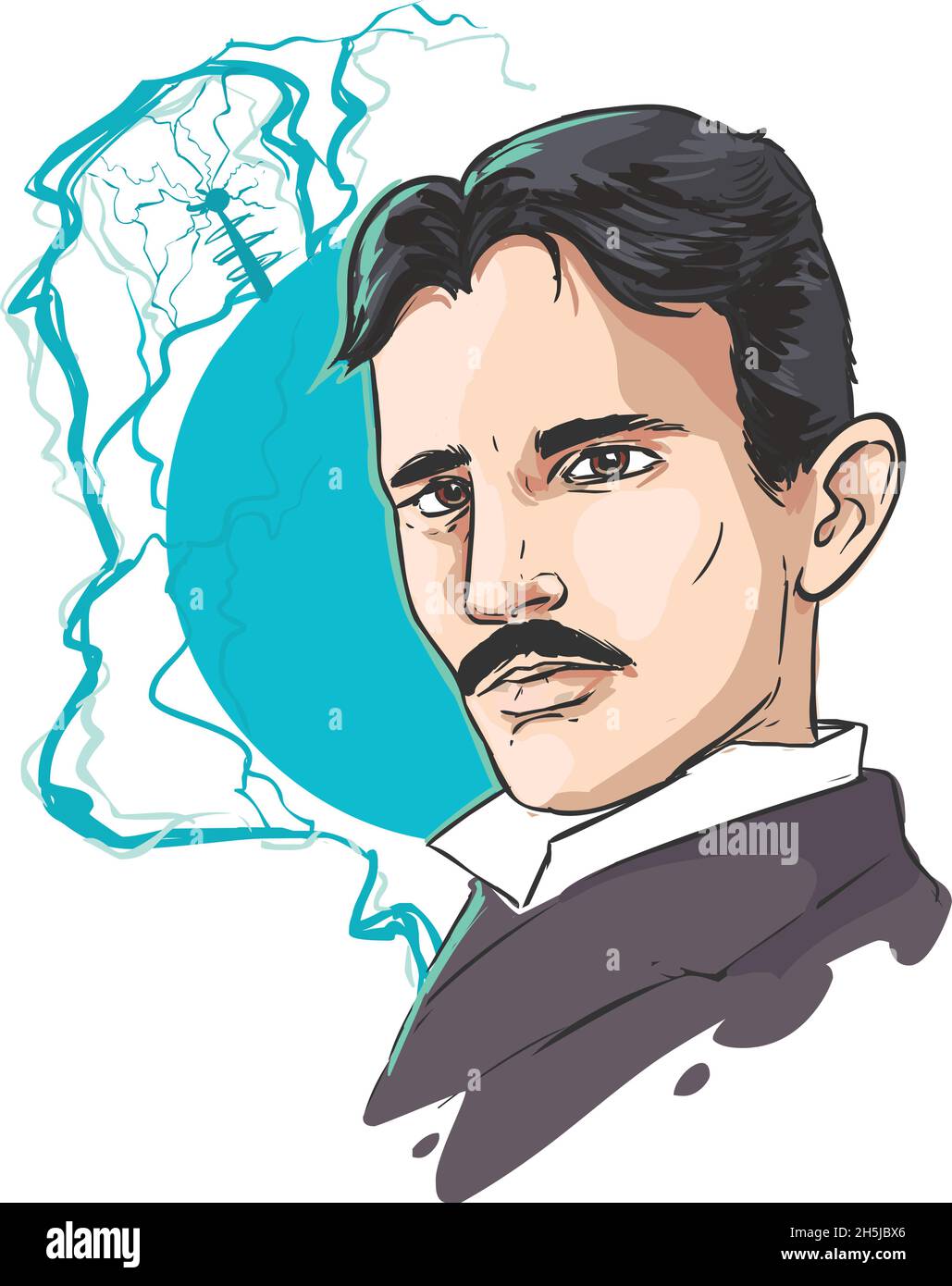 Pinsanity Nikola Tesla Enamel Lapel Pin 