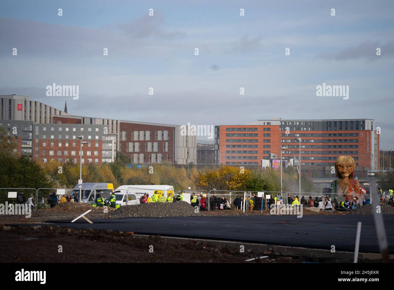 vision mechanics STORM at govan 10/11/21 cop26 Stock Photo