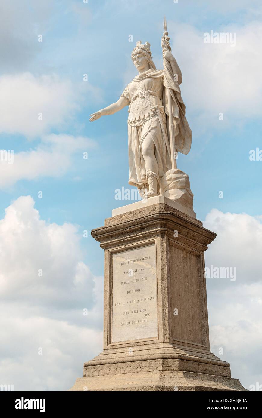Statua della Libertà at the historical town center of San Marino Stock Photo