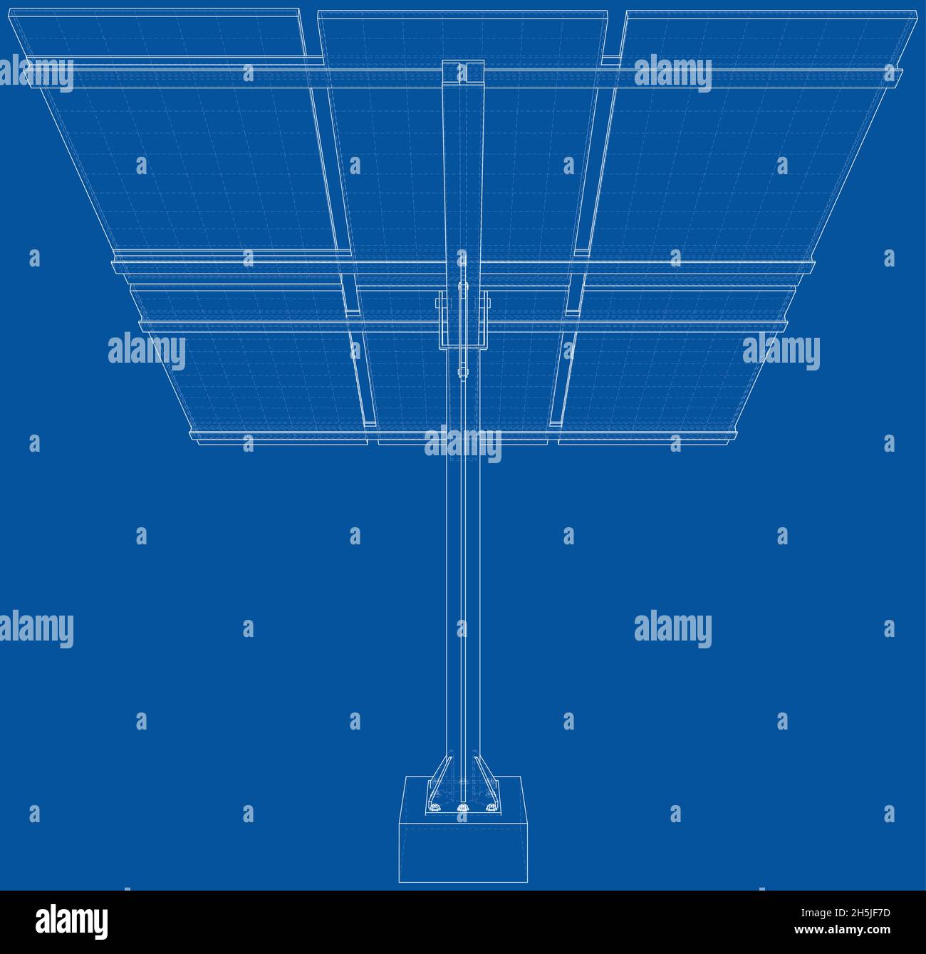 Solar Panel Concept. Vector rendering of 3d Stock Vector Image & Art ...