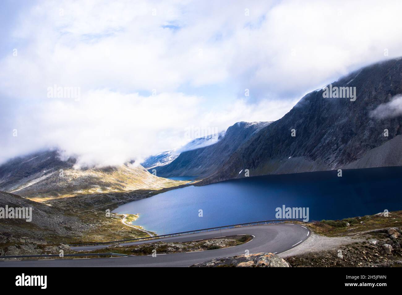 Geirangerfjord, Bergsee aud 1050 m über NN Stock Photo