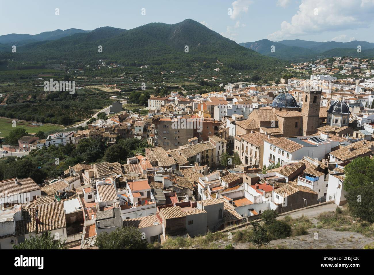 Historic Onda city in Spain visible from the castle on a hill Stock Photo