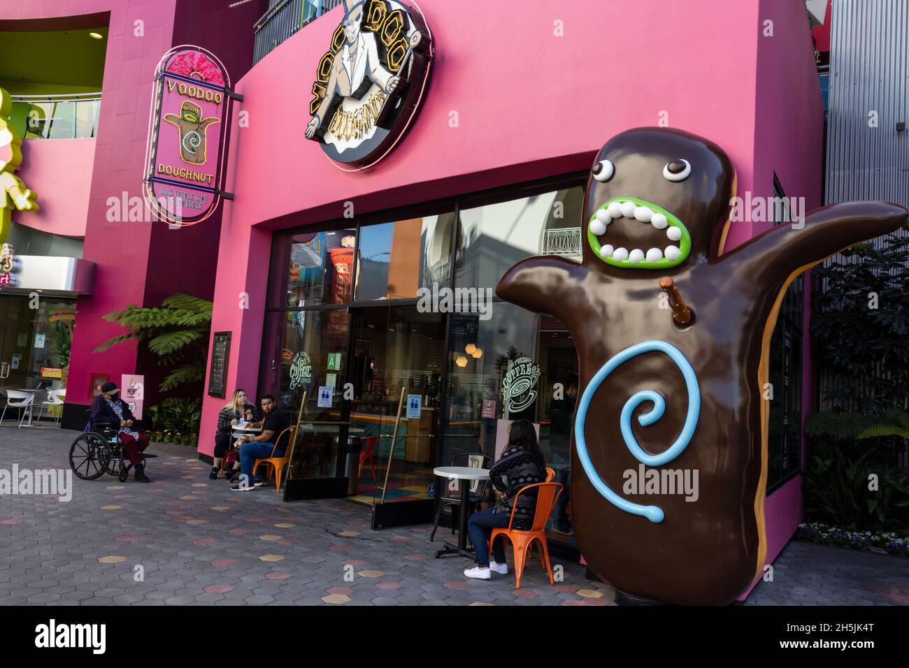 Voodoo donut shop, Universal City Walk, Hollywood, California Stock Photo